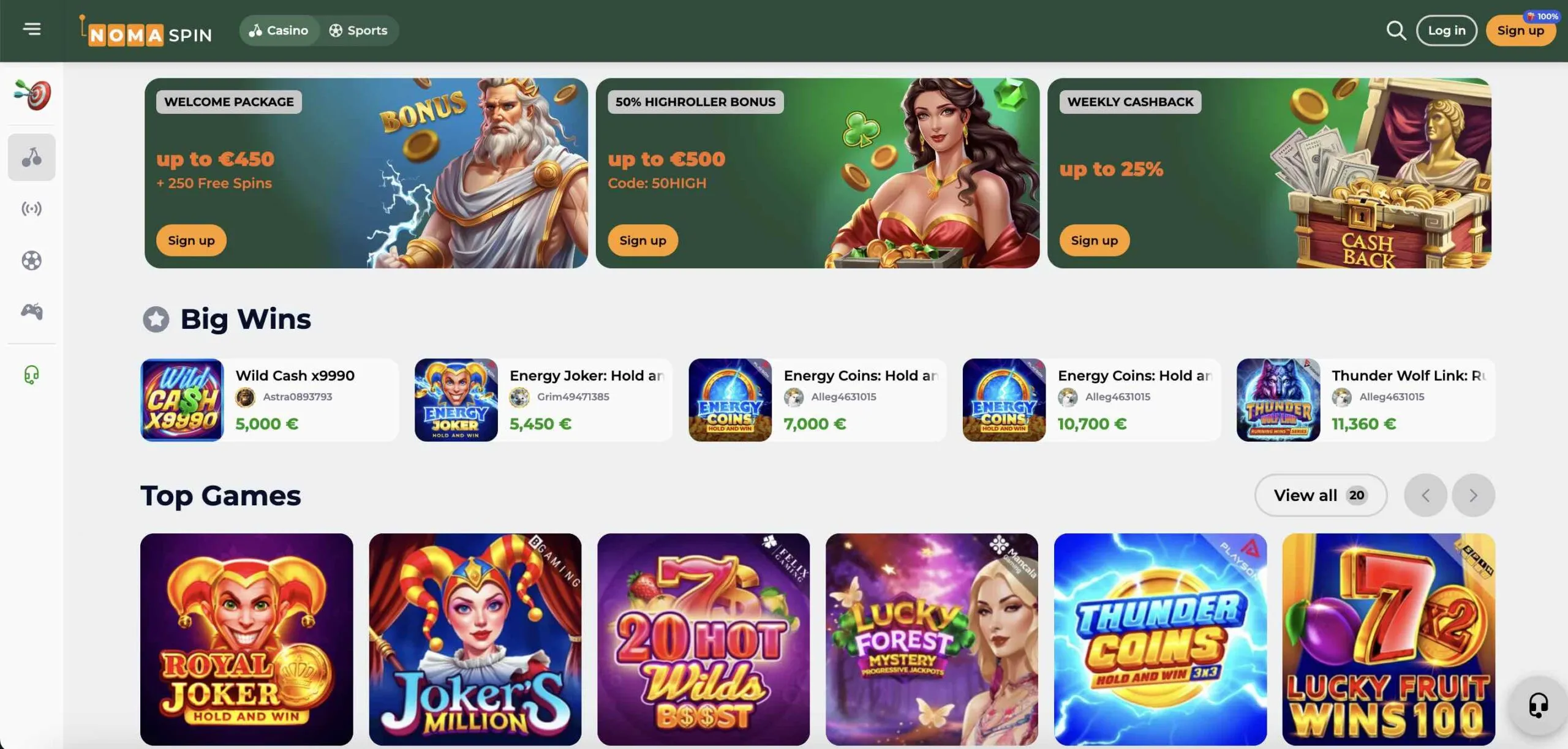 Nomaspin Casino Nederland image 1